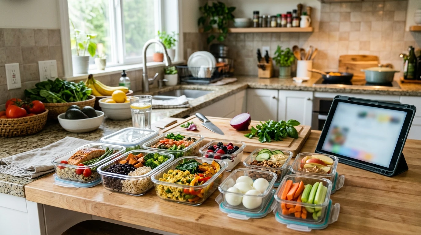 Balanced Healthy Meal Plan: 1-Week or 1-Month Recipes