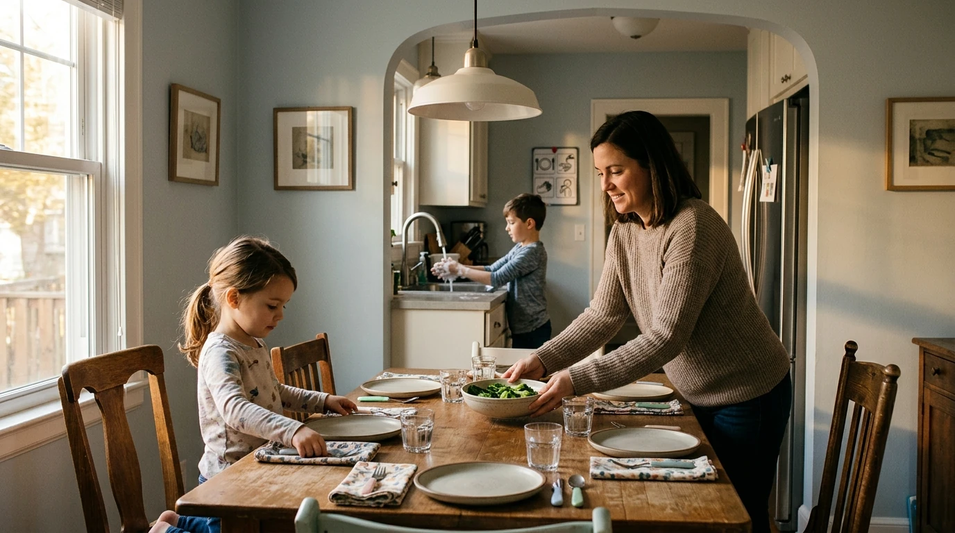 Kids Mealtime Routine Steps: Calm Dinner Plan That Works