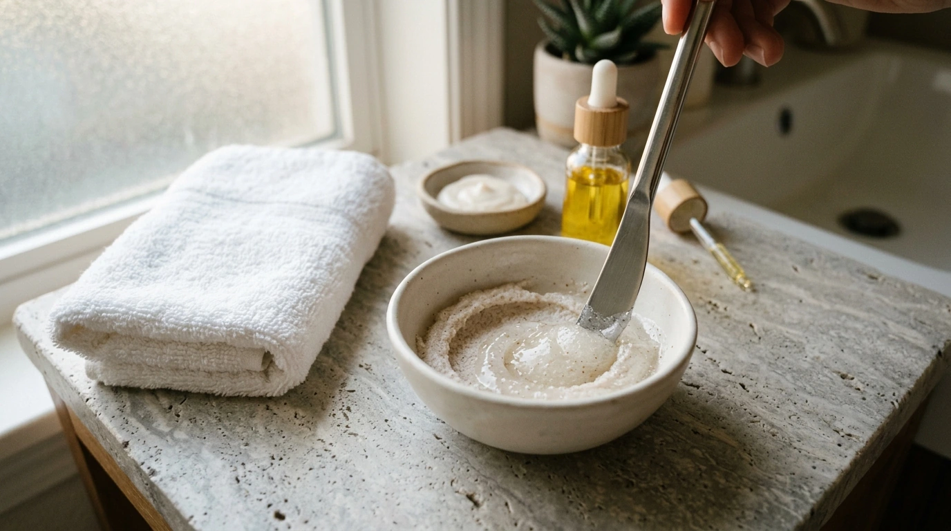 Mix a Fine Face Scrub for Gentle Exfoliation